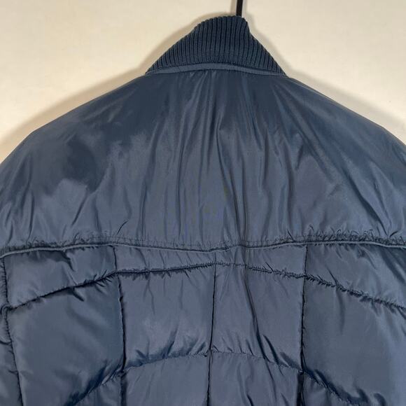 Drysdales Men's Quilted Full Zip Puffer Jacket XL Blue Winter Outdoor *Read - Picture 5 of 11